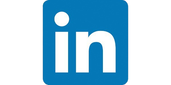 LinkedIn logo on a white background