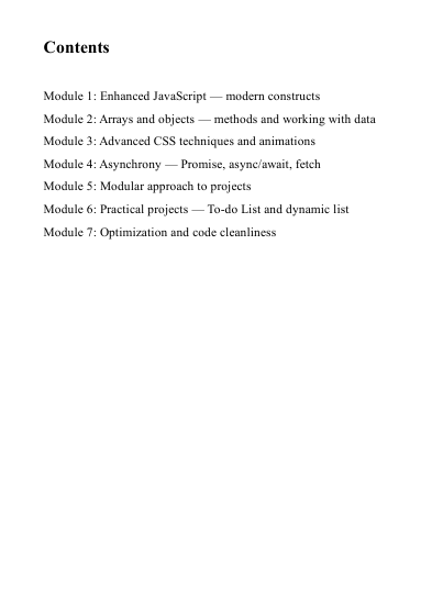 Introduction text for a PDF course on 'Pulse Nexus ' with HTML/CSS/JS.