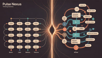 Neural network diagram with 'Pulse Nexus' at the top on a dark background